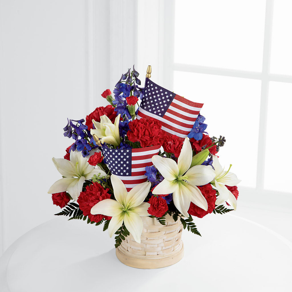 American Glory Bouquet – LOU GENTILE'S FLOWERS BASKET, Fresno CA