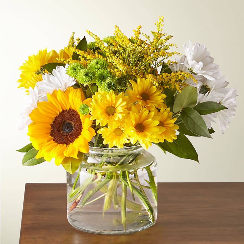 Hello Sunshine Bouquet – LOU GENTILE'S FLOWERS BASKET, Fresno CA