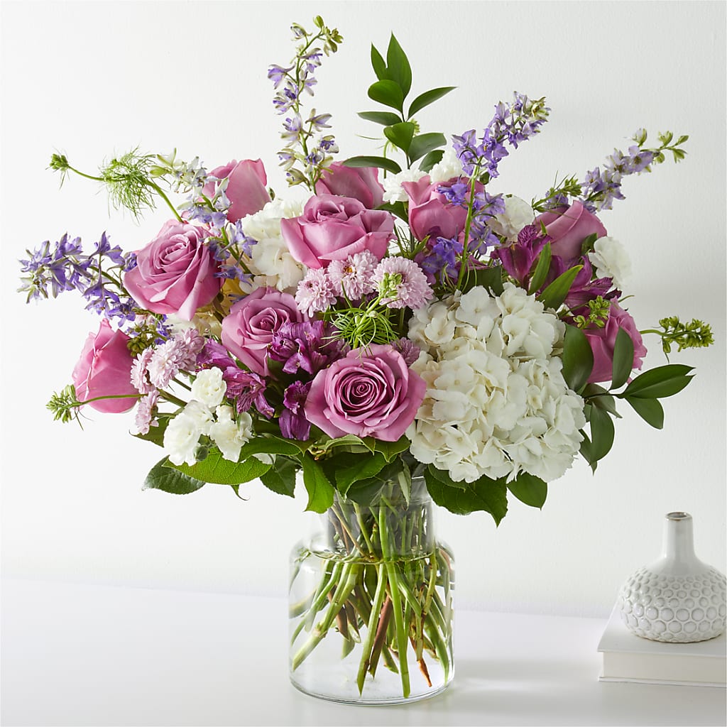 Violet Caress Bouquet – LOU GENTILE'S FLOWERS BASKET, Fresno CA