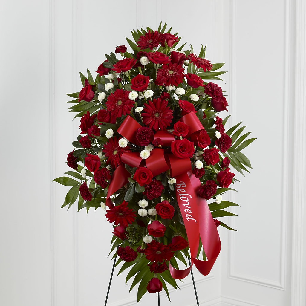 Treasured Memories Standing Spray – LOU GENTILE'S FLOWERS BASKET, Fresno CA