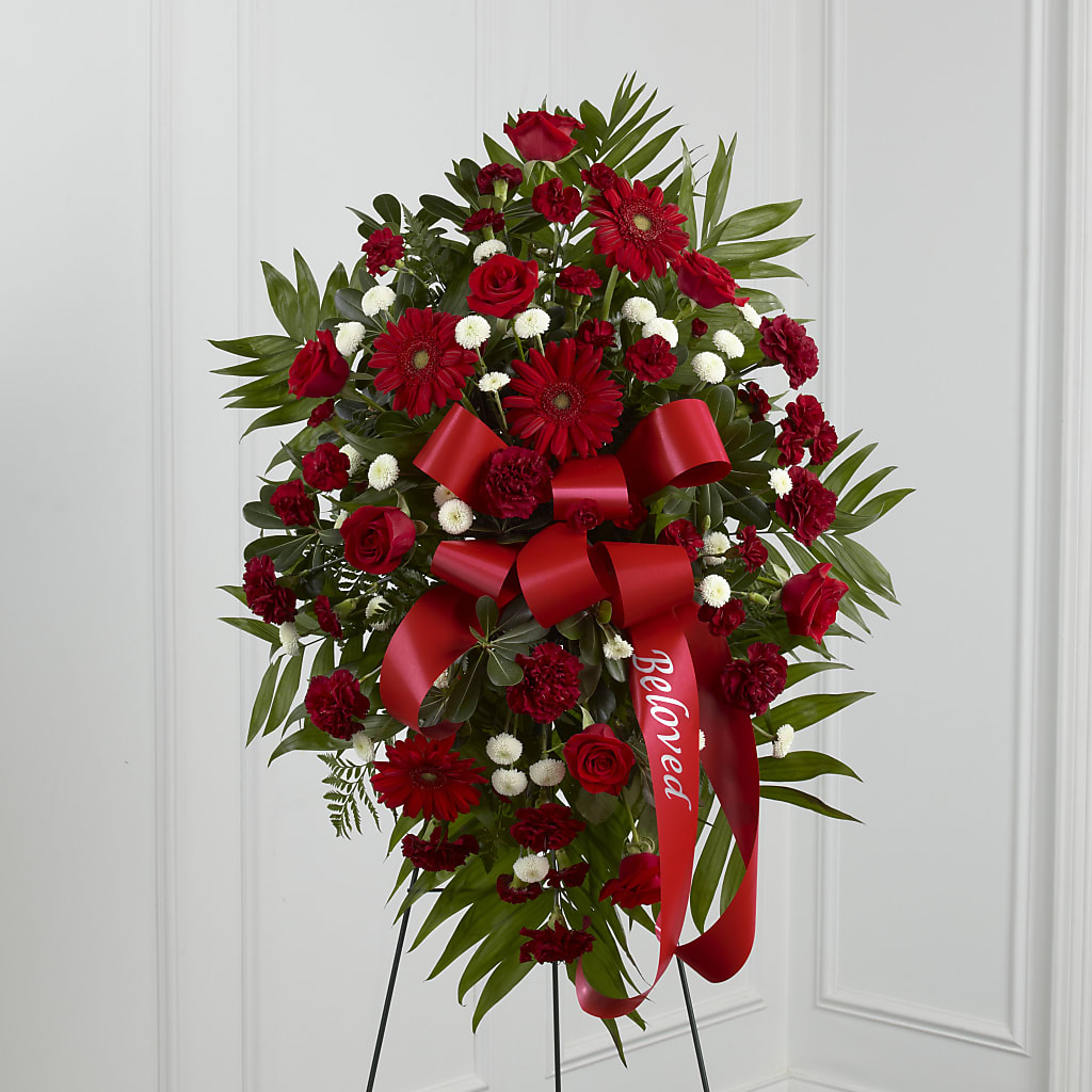 Treasured Memories Standing Spray – LOU GENTILE'S FLOWERS BASKET, Fresno CA