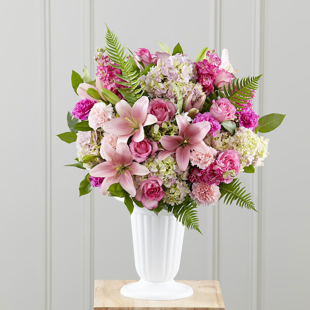 Never-Ending Love Arrangement – LOU GENTILE'S FLOWERS BASKET, Fresno CA