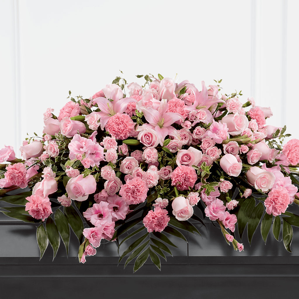 Garden of Comfort Casket Spray (Standard) – LOU GENTILE'S FLOWERS BASKET, Fresno CA