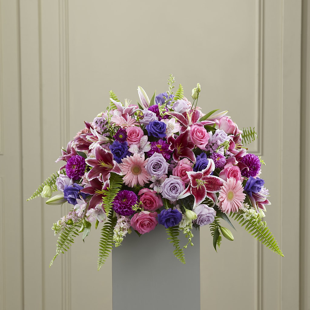 Fare Thee Well Pedestal – LOU GENTILE'S FLOWERS BASKET, Fresno CA