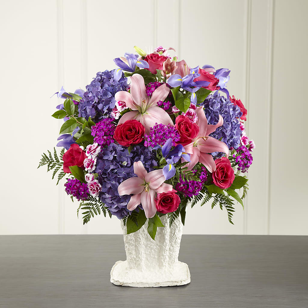 We Fondly Remember Arrangement – LOU GENTILE'S FLOWERS BASKET, Fresno CA
