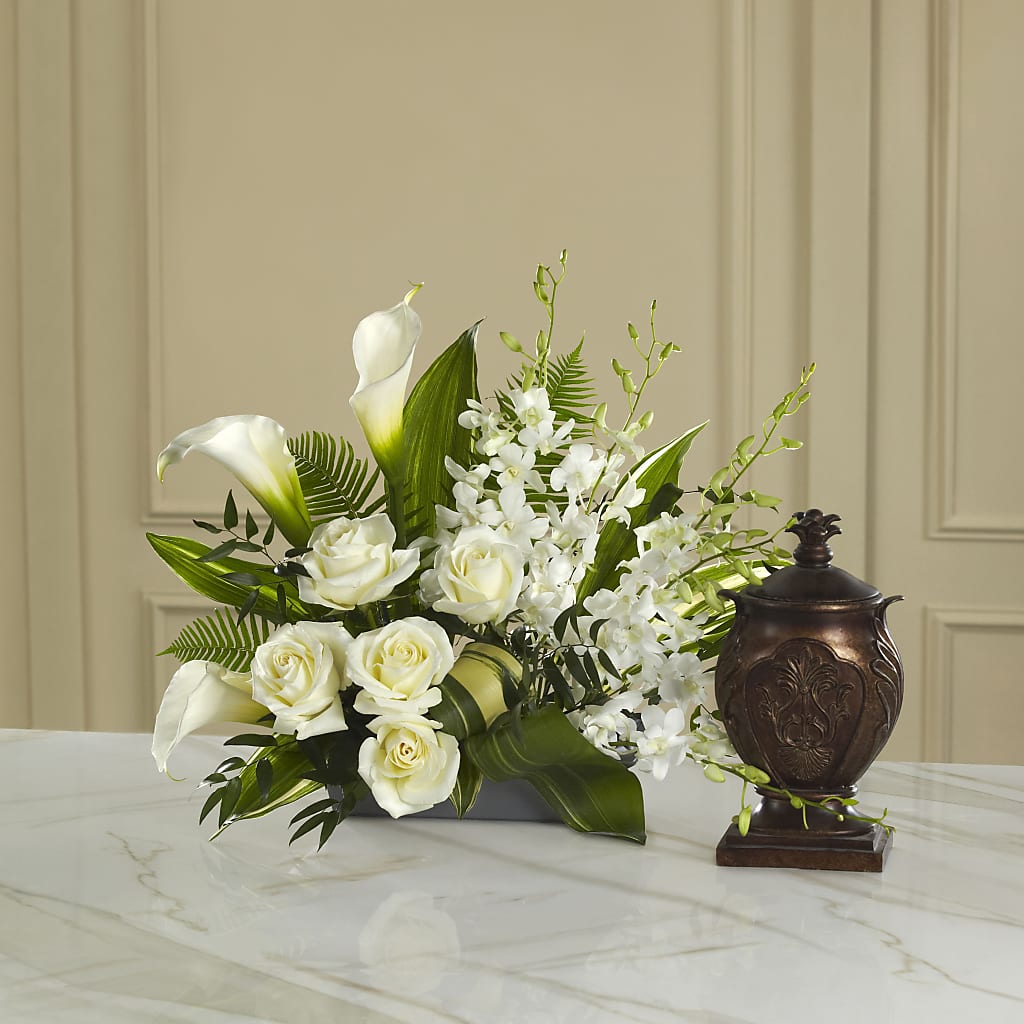 At Peace Arrangement – LOU GENTILE'S FLOWERS BASKET, Fresno CA