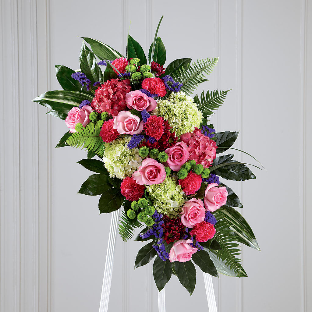 Refreshing Mix Standing Spray – LOU GENTILE'S FLOWERS BASKET, Fresno CA