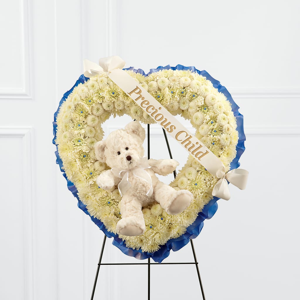 Precious Child Standing Heart – LOU GENTILE'S FLOWERS BASKET, Fresno CA