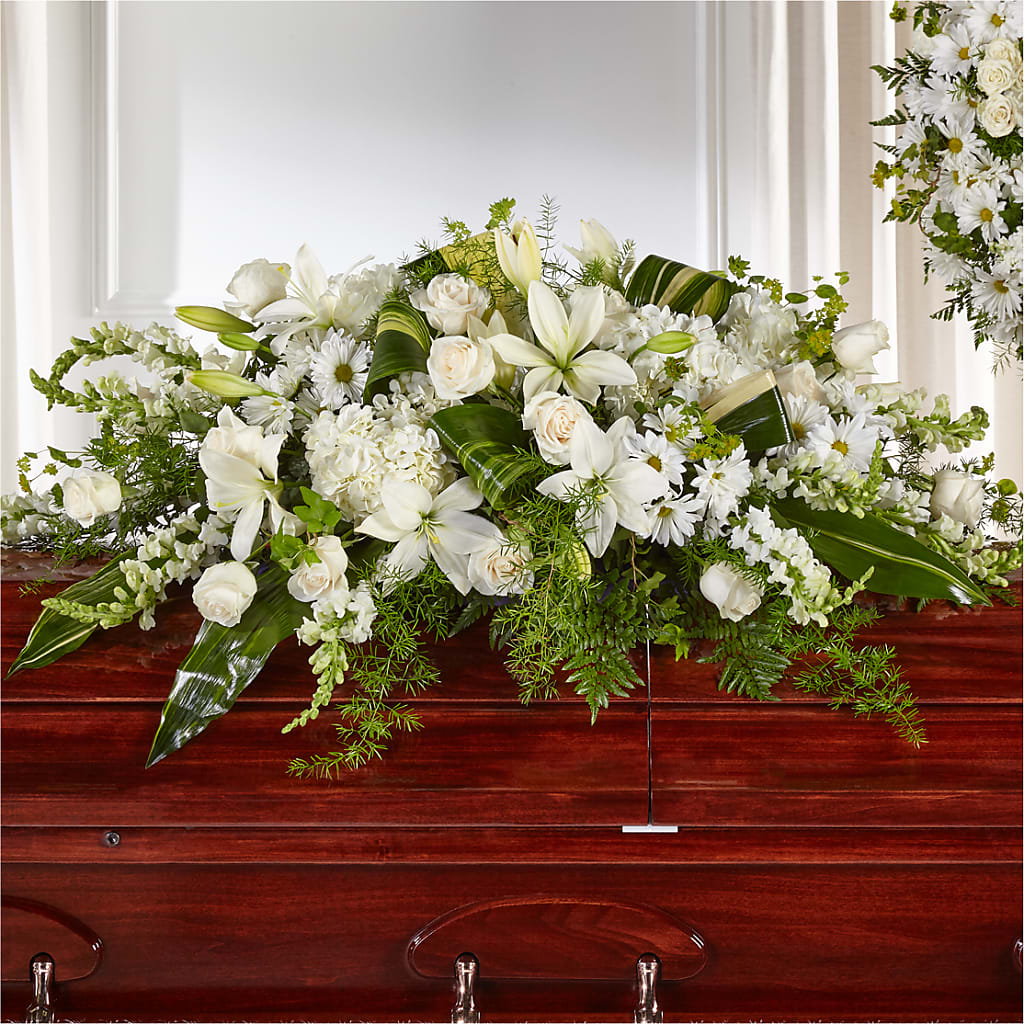 Abundance Casket Spray – LOU GENTILE'S FLOWERS BASKET, Fresno CA