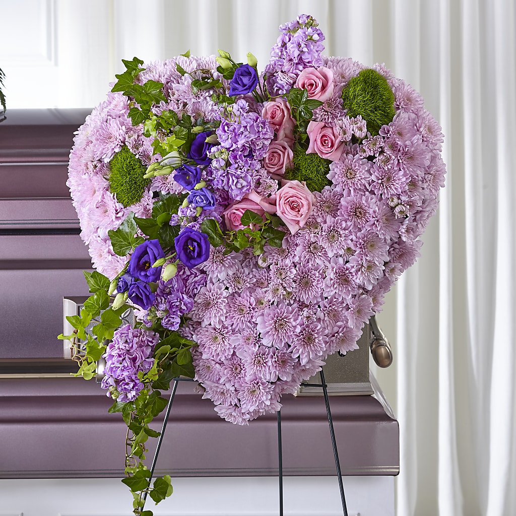 Treasured Love Standing Heart – LOU GENTILE'S FLOWERS BASKET, Fresno CA