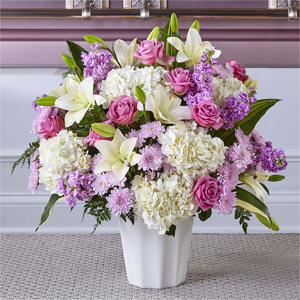 Heaven Sent Floor Basket – LOU GENTILE'S FLOWERS BASKET, Fresno CA
