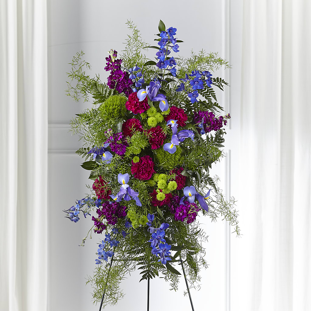 Heavenly Skies Standing Spray – LOU GENTILE'S FLOWERS BASKET, Fresno CA