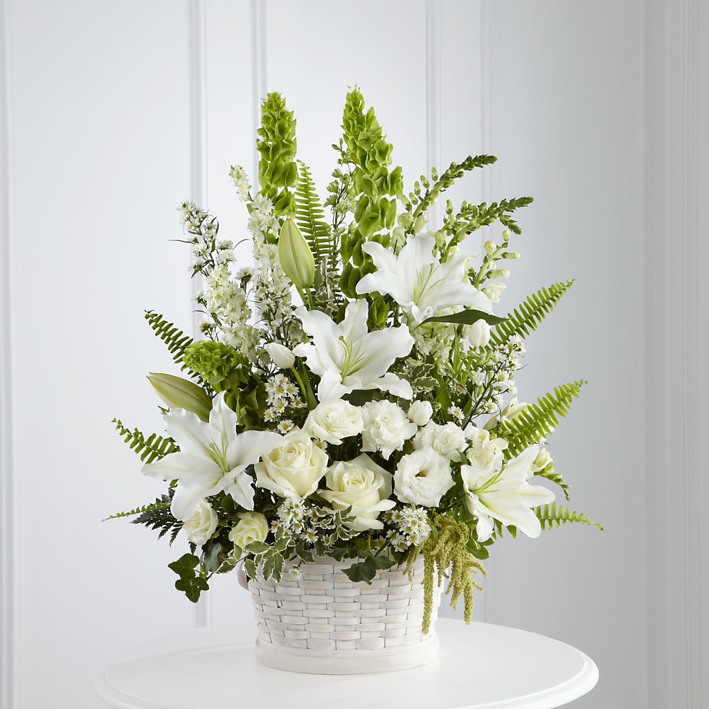 In Our Thoughts Arrangement – LOU GENTILE'S FLOWERS BASKET, Fresno CA
