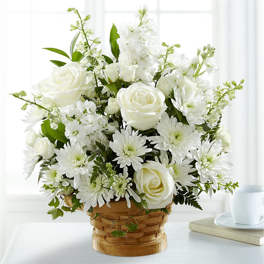 Heartfelt Condolences Arrangement – LOU GENTILE'S FLOWERS BASKET, Fresno CA