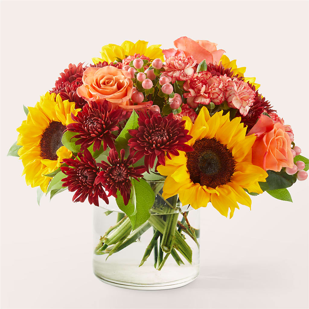 September Sunset Bouquet – LOU GENTILE'S FLOWERS BASKET, Fresno CA