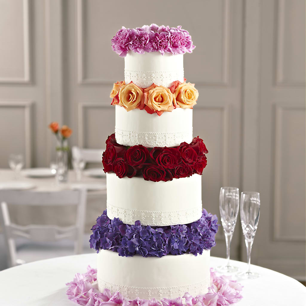 Infinite Love Cake Décor – LOU GENTILE'S FLOWERS BASKET, Fresno CA