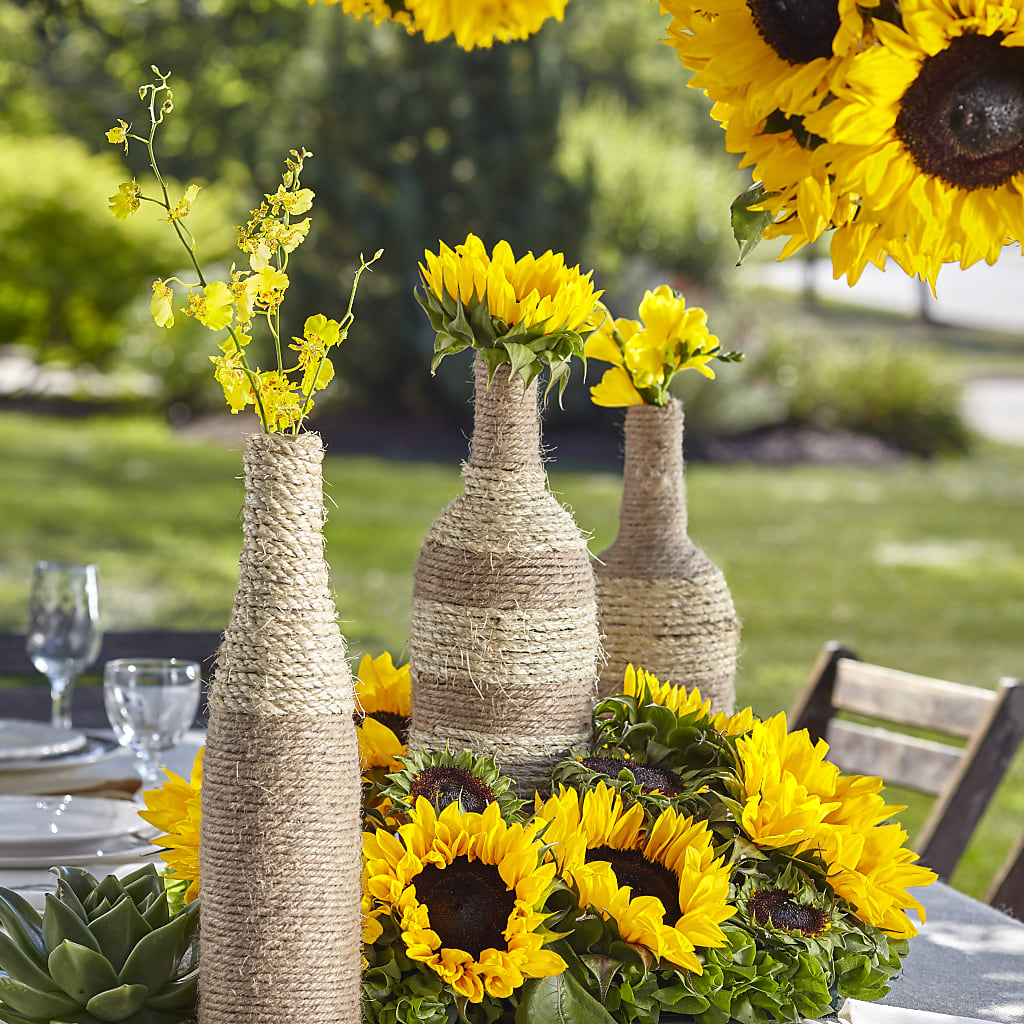 Sublime Garden Centerpiece – LOU GENTILE'S FLOWERS BASKET, Fresno CA