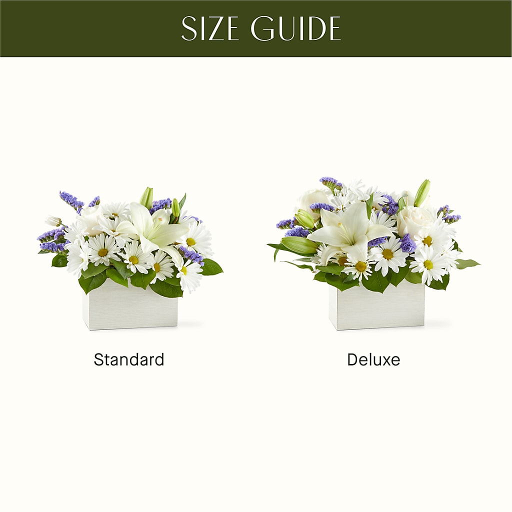 Beyond Blue Box Bouquet – LOU GENTILE'S FLOWERS BASKET, Fresno CA