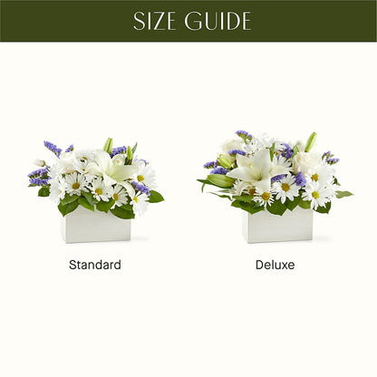 Beyond Blue Box Bouquet – LOU GENTILE'S FLOWERS BASKET, Fresno CA