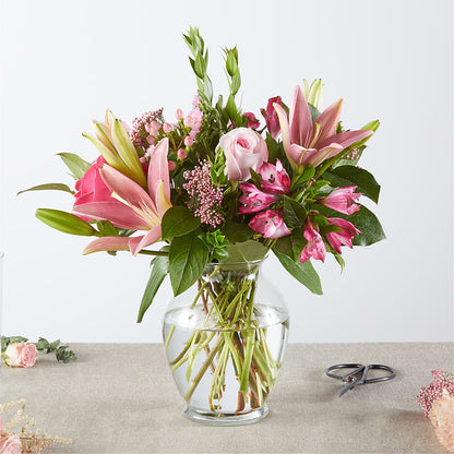 Pink Ribbon - A Florist Original – LOU GENTILE'S FLOWERS BASKET, Fresno CA
