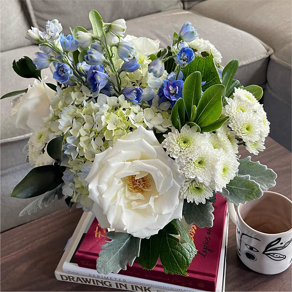 Clear Skies Bouquet – LOU GENTILE'S FLOWERS BASKET, Fresno CA