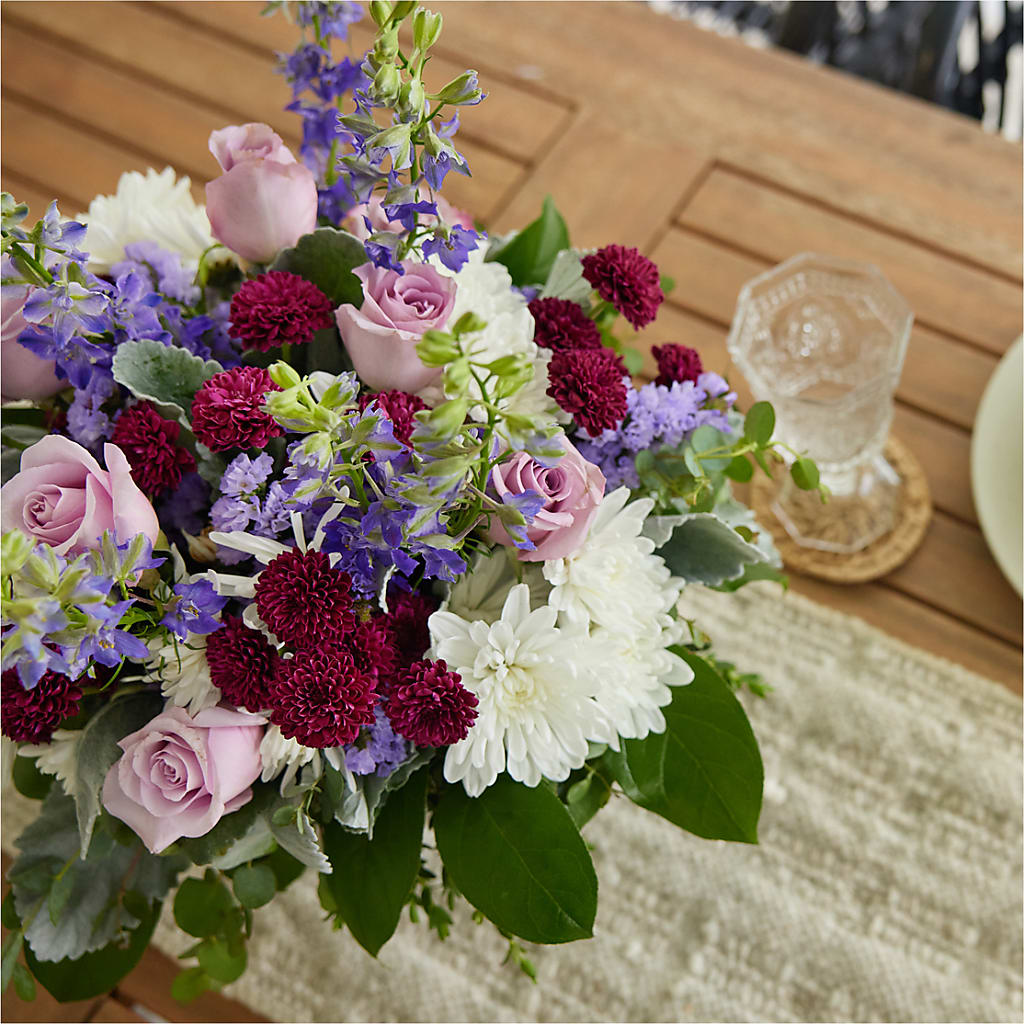 Violet Frost Bouquet – LOU GENTILE'S FLOWERS BASKET, Fresno CA