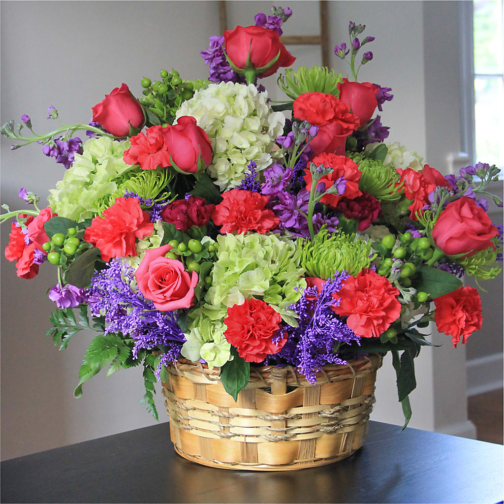 Warm Embrace Arrangement – LOU GENTILE'S FLOWERS BASKET, Fresno CA