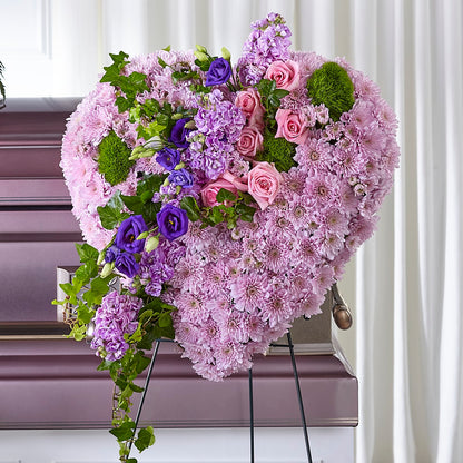Treasured Love Standing Heart – LOU GENTILE'S FLOWERS BASKET, Fresno CA