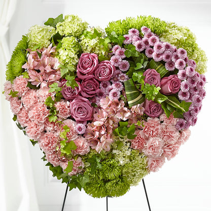 Heartwarming Standing Heart – LOU GENTILE'S FLOWERS BASKET, Fresno CA