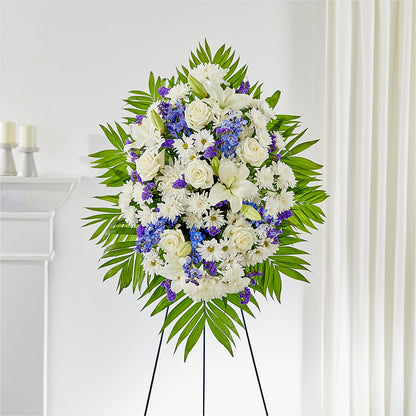 At Rest Standing Spray – LOU GENTILE'S FLOWERS BASKET, Fresno CA