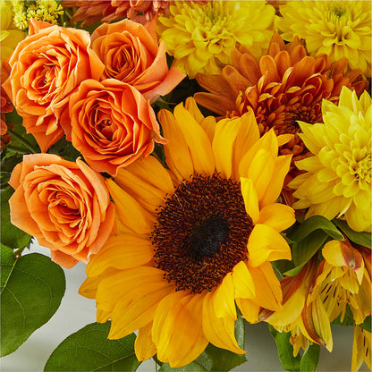 Autumn Harmony Centerpiece – LOU GENTILE'S FLOWERS BASKET, Fresno CA