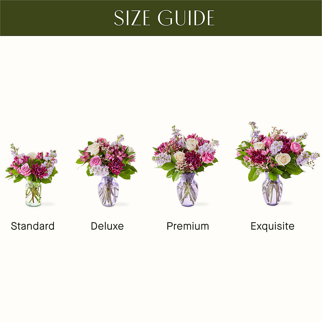 Amethyst Dreams Bouquet – LOU GENTILE'S FLOWERS BASKET, Fresno CA