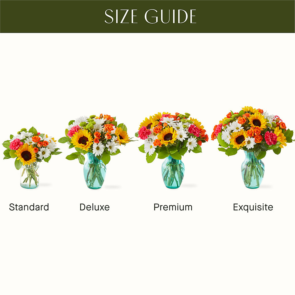 Sun-drenched Blooms Bouquet – LOU GENTILE'S FLOWERS BASKET, Fresno CA