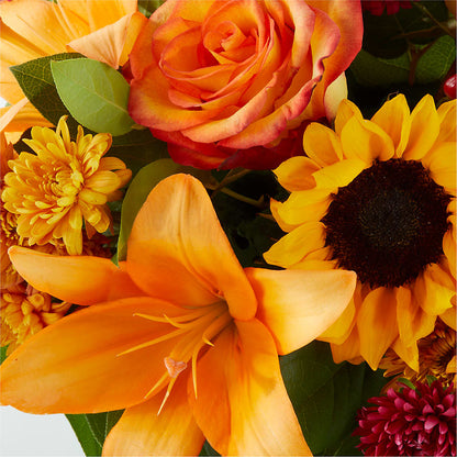 Grateful Centerpiece – LOU GENTILE'S FLOWERS BASKET, Fresno CA
