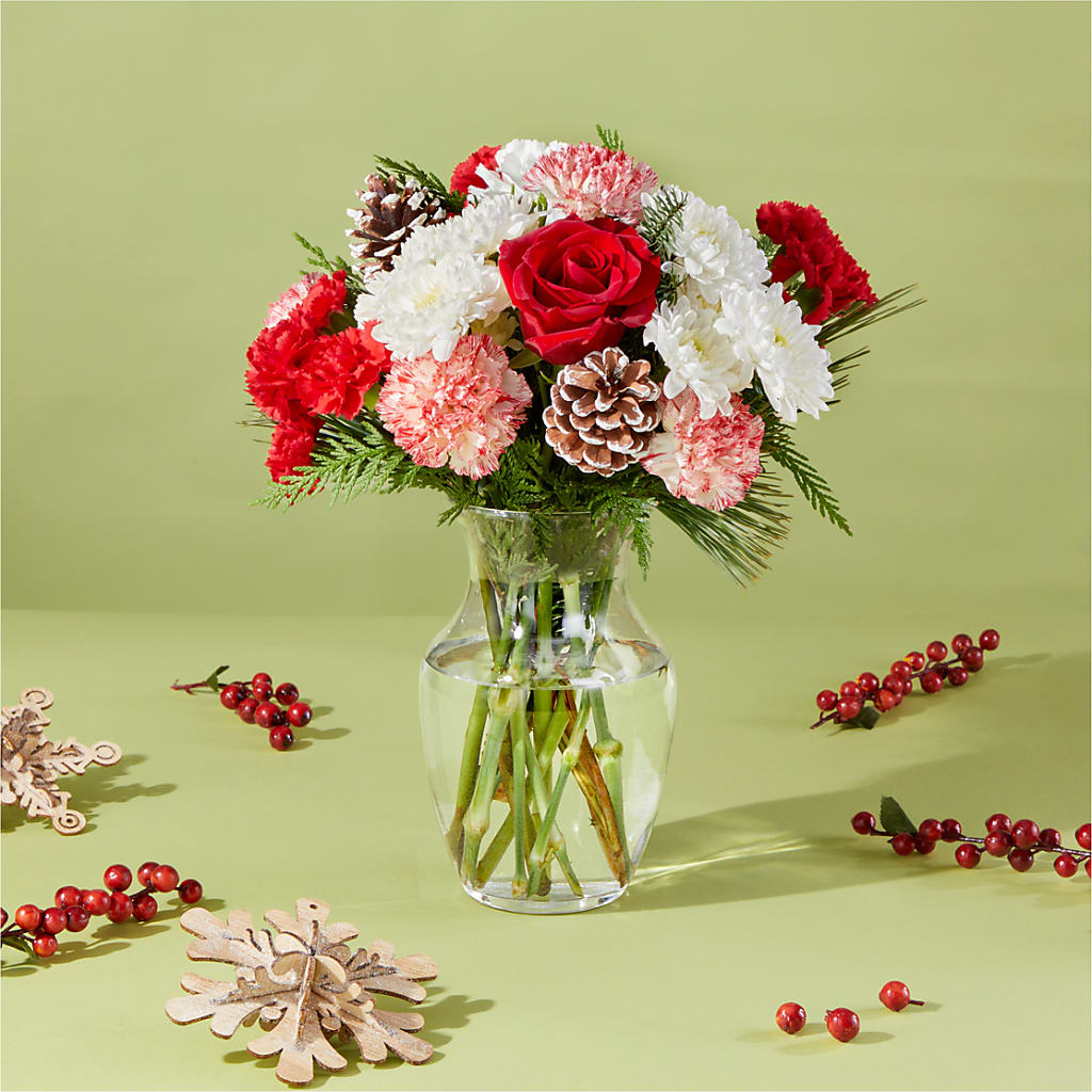 Candy Cane Lane Bouquet – LOU GENTILE'S FLOWERS BASKET, Fresno CA