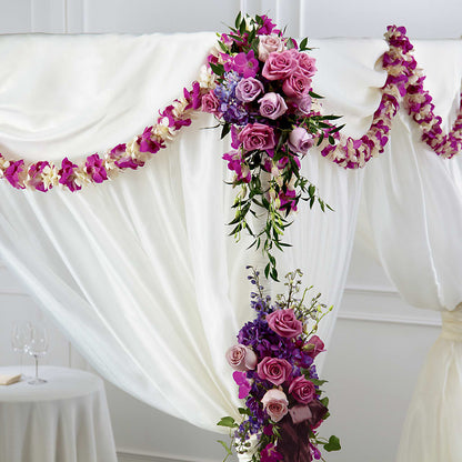 Color & Light Chuppah Decor – LOU GENTILE'S FLOWERS BASKET, Fresno CA
