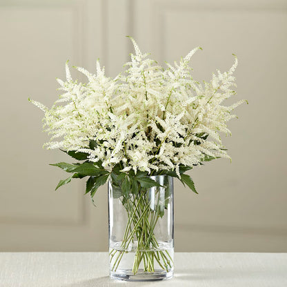 White Astilbe Bouquet – LOU GENTILE'S FLOWERS BASKET, Fresno CA